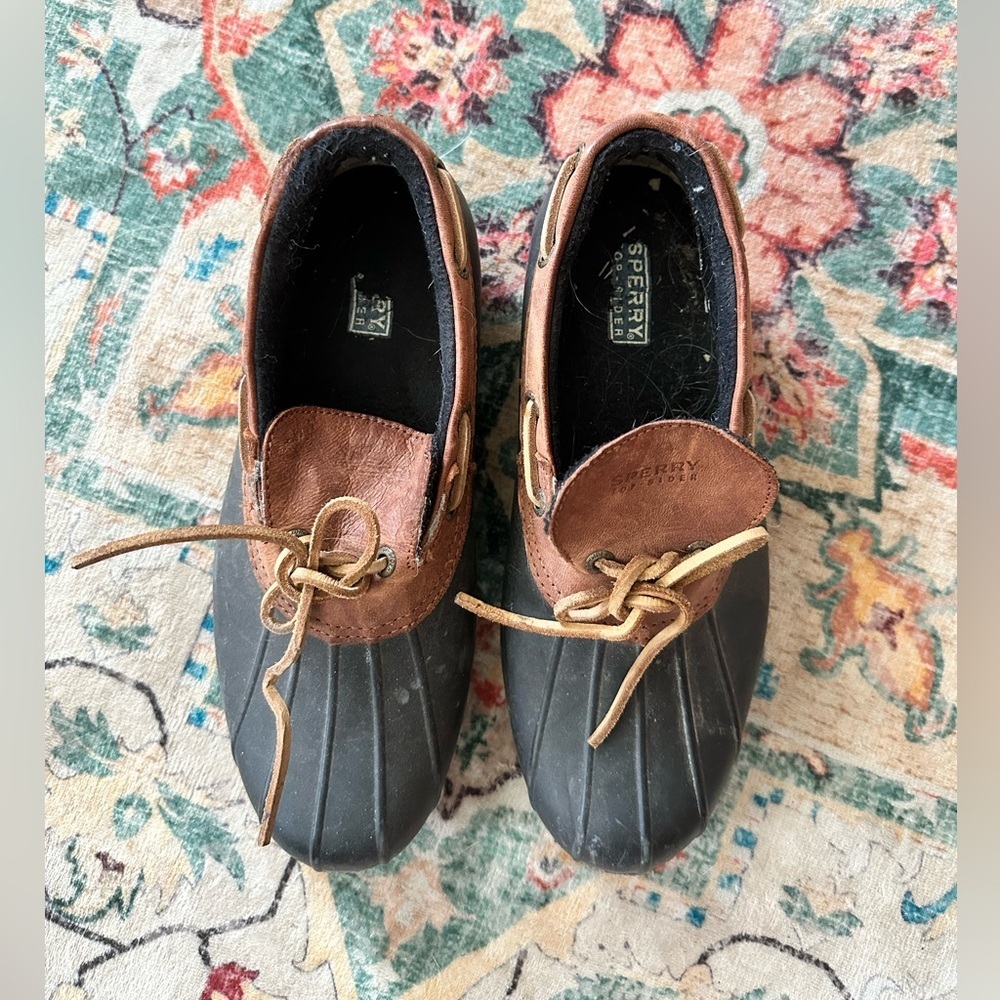 Sperry Brown Leather Duck-Style Boat Shoes